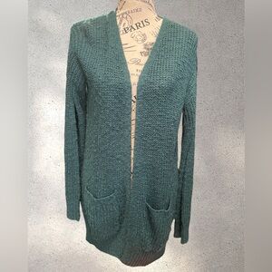 SO Teal Knit Cardigan